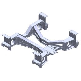 1955-59 Boxed Inner Frame Stiffener, 2 Piece Driveshaft